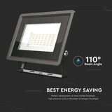 V-Tac Proiector LED Proiector LED V-Tac SKU-6744 | 30W, 4000K, IP65, Negru