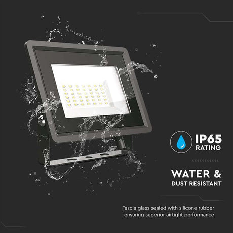 V-Tac Proiector LED Proiector LED V-Tac SKU-6744 | 30W, 4000K, IP65, Negru