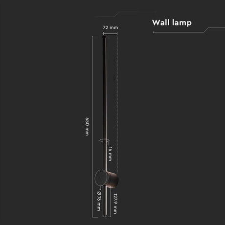 V-Tac Corp iluminat Corp Iluminat LED V-Tac SKU-6834 | 12W, 3000K, IP65, Negru