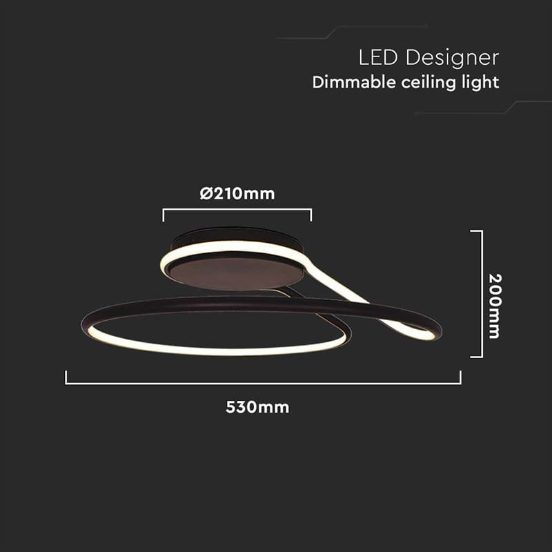 V-Tac Lampa LED Candelabru LED V-Tac SKU-6923 | 54W, 3in1, 4000K, Ø520mm, Dimabil