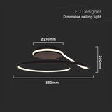 V-Tac Lampa LED Candelabru LED V-Tac SKU-6923 | 54W, 3in1, 4000K, Ø520mm, Dimabil