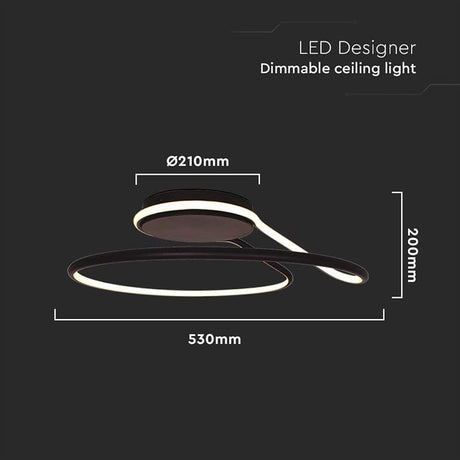 V-Tac Lampa LED Candelabru LED V-Tac SKU-6923 | 54W, 3in1, 4000K, Ø520mm, Dimabil