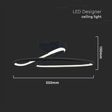V-Tac Plafoniera LED Plafoniera LED V-Tac SKU-6926 | 20W, 4000K, 2130lm, Ø25cm, Negru