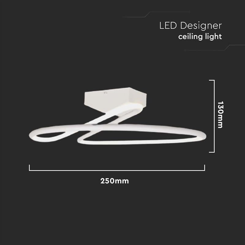 V-Tac Plafoniera LED Plafoniera LED V-Tac SKU-6927 | 20W, 4000K, 2130lm, Ø250mm, Alb