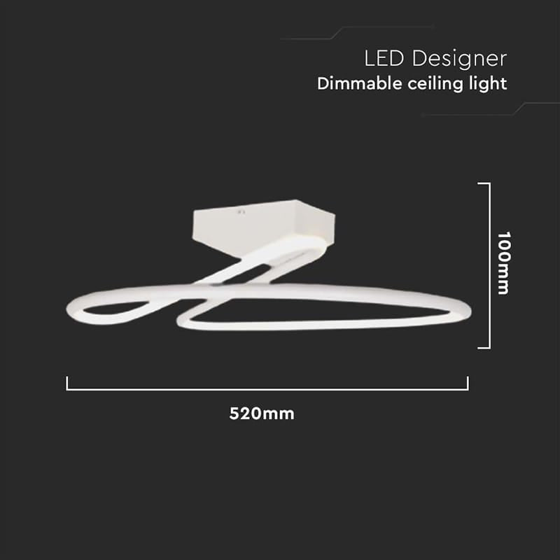 V-Tac Lampa LED Candelabru LED V-Tac SKU-6929 | 43W, 4000K, 4580lm, Ø52cm, Negru