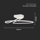 V-Tac Lampa LED Candelabru LED V-Tac SKU-6929 | 43W, 4000K, 4580lm, Ø52cm, Negru