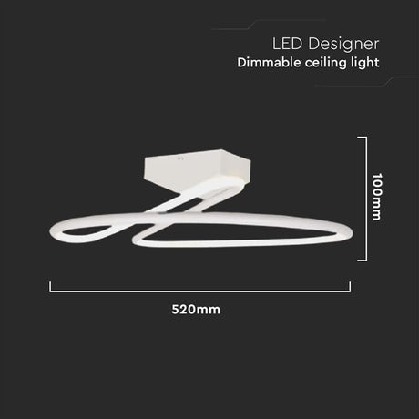 V-Tac Lampa LED Candelabru LED V-Tac SKU-6929 | 43W, 4000K, 4580lm, Ø52cm, Negru