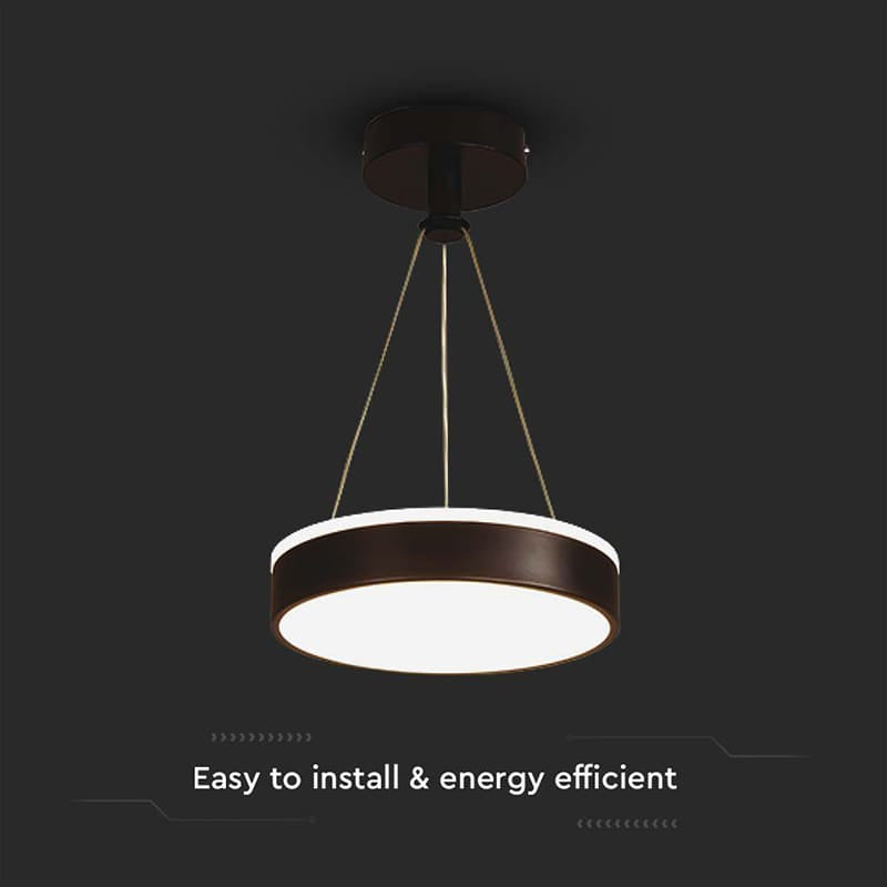 V-Tac Plafoniera LED Plafoniera LED V-Tac SKU-6931 | 12W, 3 in 1, 4000K Alb Neutru, 1280lm, Negru