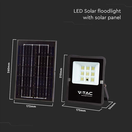 V-Tac Proiector LED Proiector LED V-Tac SKU-6964 | 6W, 6400K, Incarcare Solara