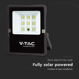 V-Tac Proiector LED Proiector LED V-Tac SKU-6964 | 6W, 6400K, Incarcare Solara