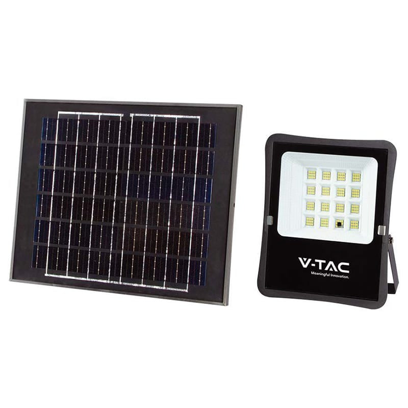 V-Tac Proiector LED Proiector LED Solar V-Tac SKU-6968 | 15W, 6400K, Incarcare Solara