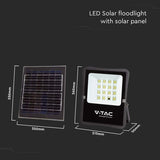 V-Tac Proiector LED Proiector LED Solar V-Tac SKU-6968 | 15W, 6400K, Incarcare Solara