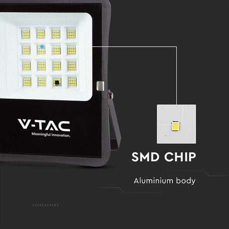 V-Tac Proiector LED Proiector LED Solar V-Tac SKU-6968 | 15W, 6400K, Incarcare Solara
