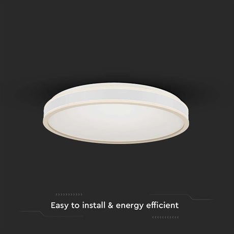 V-Tac Plafoniera LED Plafoniera LED V-Tac SKU-6987 | 18W, 4000K, 1280lm, Ø350mm, Alb