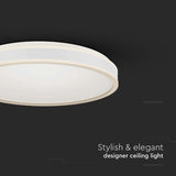 V-Tac Plafoniera LED Plafoniera LED V-Tac SKU-6987 | 18W, 4000K, 1280lm, Ø350mm, Alb