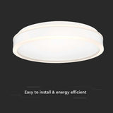 V-Tac Plafoniera LED Plafoniera LED V-Tac SKU-6989 | 24W, 3in1, 4000K, 2500lm, Ø400mm