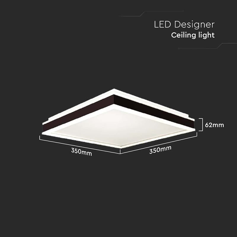 V-Tac Plafoniera LED Plafoniera LED V-Tac SKU-6990 | 18W, 3 in 1, 4000K, 1490lm, Negru