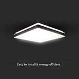 V-Tac Plafoniera LED Plafoniera LED V-Tac SKU-6990 | 18W, 3 in 1, 4000K, 1490lm, Negru