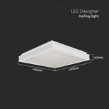 V-Tac Plafoniera LED Plafoniera LED V-Tac SKU-6993 | 24W, 3 in 1, 4000K, 2450lm, 400x400mm