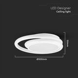 V-Tac Plafoniera LED Plafoniera LED V-Tac SKU-6995 | 24W, 3in1, 4000K, 2560lm, Ø300mm