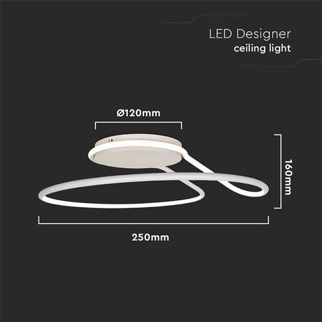 V-Tac Plafoniera LED Plafoniera LED V-Tac SKU-6997 | 24W, 3in1, 4000K, 2560lm, Ø250mm