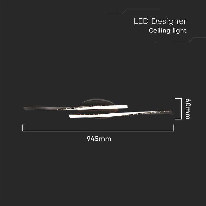 V-Tac Lampa LED Candelabru LED V-Tac SKU-7001 | 12W, 3000K, 94.5cm, Negru