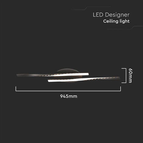 V-Tac Lampa LED Candelabru LED V-Tac SKU-7001 | 12W, 3000K, 94.5cm, Negru