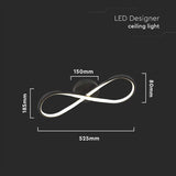 V-Tac Lampa LED Candelabru LED V-Tac SKU-7002 | 24W, 3000K Alb Cald, 2560lm, Negru