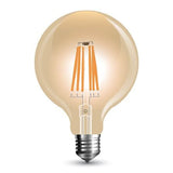 V-Tac Bec LED SMART Bec LED V-Tac SKU-7155 | G125, E27, 8W, Filament, 2200K, Reglabil