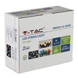 V-Tac Sir iluminat Sir Iluminat V-Tac SKU-7438 | 10m, 20 LED-uri, RGBY, IP44, 0.5W