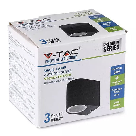 V-Tac Corp iluminat Corp Iluminat V-Tac SKU-7508 | Soclu GU10, IP44, Negru