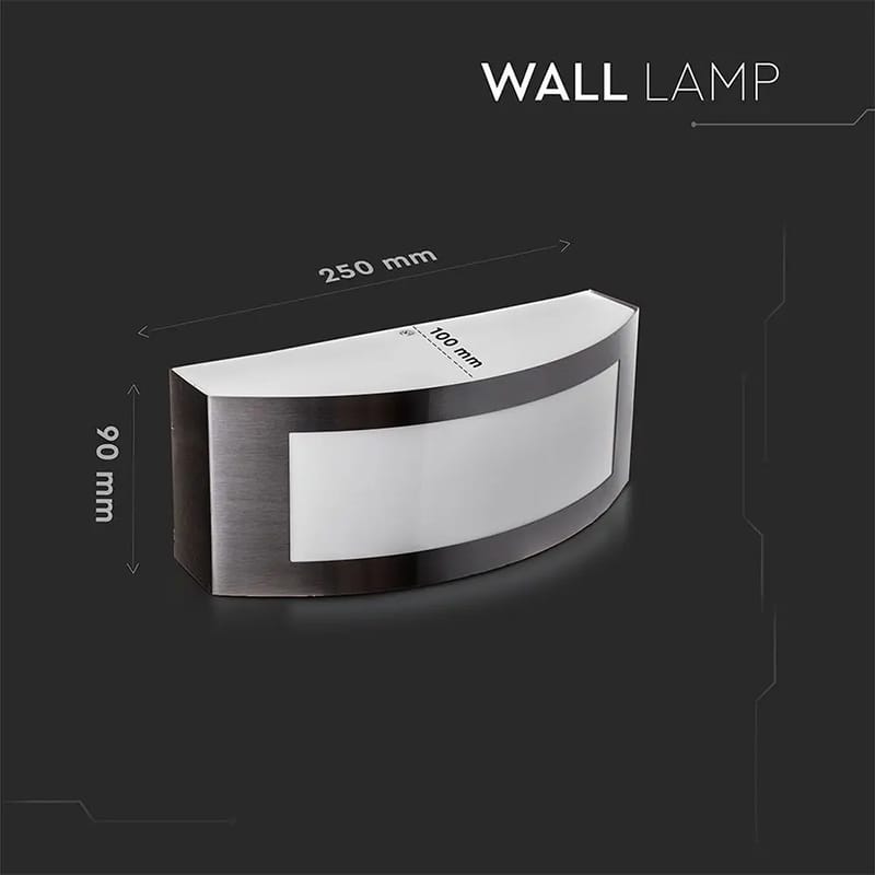 V-Tac Corp iluminat Corp Iluminat V-Tac SKU-7513 | Soclu E27, IP44, Argintiu