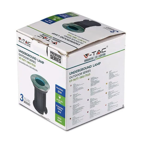 V-Tac Corp iluminat Corp Iluminat V-Tac SKU-7515 | Montaj Podea, GU10, IP65, Negru
