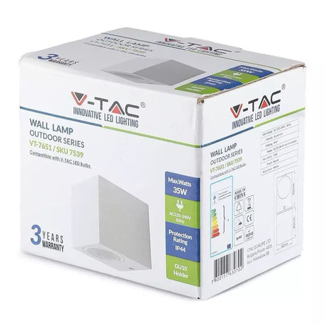 V-Tac Lampa Lampa Perete V-Tac SKU-7539 | GU10, IP44, Alb