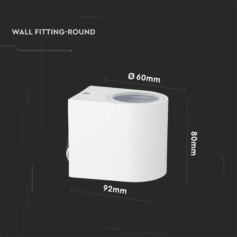 V-Tac Corp iluminat Corp Iluminat V-Tac SKU-7540 | Soclu GU10, IP44, Alb