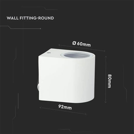 V-Tac Corp iluminat Corp Iluminat V-Tac SKU-7540 | Soclu GU10, IP44, Alb