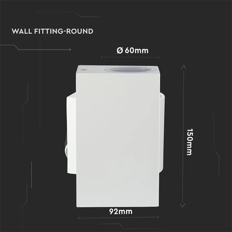V-Tac Corp iluminat Corp Iluminat V-Tac SKU-7541 | 2x Soclu GU10, IP44, Alb