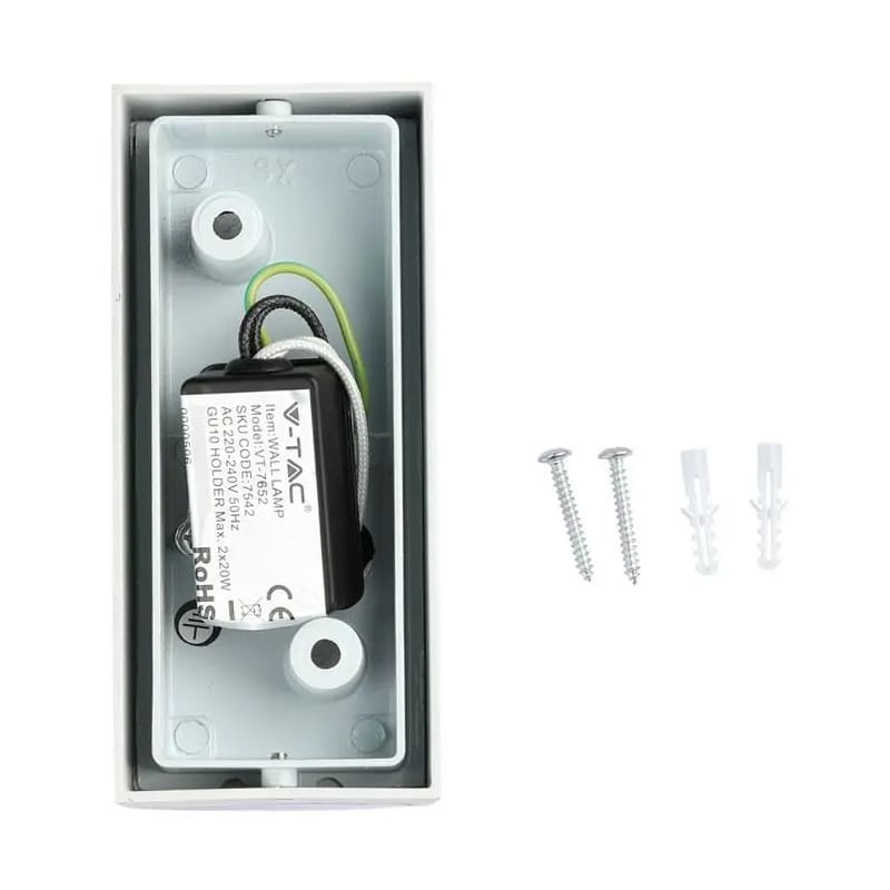 V-Tac Corp iluminat Corp Iluminat V-Tac SKU-7542 | 2x GU10, IP44, Alb