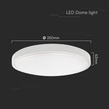 V-Tac Plafoniera LED Plafoniera LED V-Tac SKU-76161-24 | 18W, IP44, 4000K, Alb