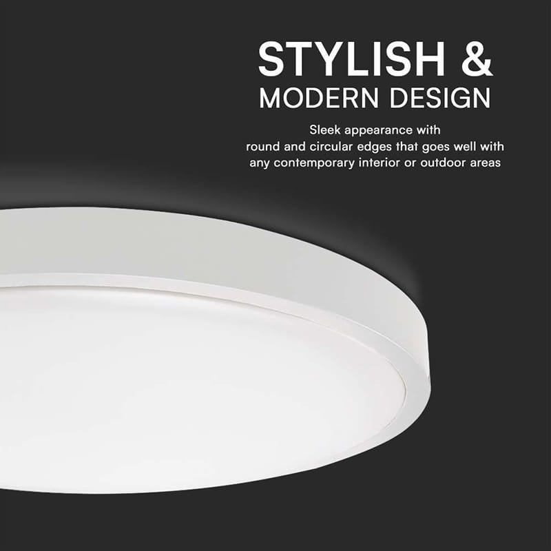 V-Tac Plafoniera LED Plafoniera LED V-Tac SKU-76221 | 36W, IP44, 4000K Alb Neutru