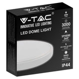 V-Tac Plafoniera LED Plafoniera LED V-Tac SKU-7622 | 30W, IP44, 4000K Alb Neutru, Alb
