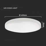 V-Tac Plafoniera LED Plafoniera LED V-Tac SKU-7622 | 30W, IP44, 4000K Alb Neutru, Alb