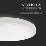 V-Tac Plafoniera LED Plafoniera LED V-Tac SKU-7622 | 30W, IP44, 4000K Alb Neutru, Alb