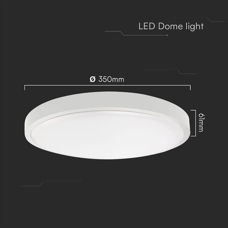 V-Tac Plafoniera LED Plafoniera LED V-Tac SKU-76231-24 | 36W, IP44, 6500K, Alb