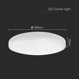 V-Tac Plafoniera LED Plafoniera LED V-Tac SKU-76231-24 | 36W, IP44, 6500K, Alb