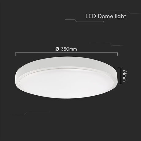 V-Tac Plafoniera LED Plafoniera LED V-Tac SKU-76231-24 | 36W, IP44, 6500K, Alb