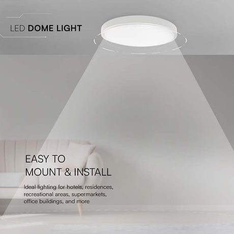 V-Tac Plafoniera LED Plafoniera LED V-Tac SKU-76231 | 36W, IP44, 6500K Alb Rece, Alb