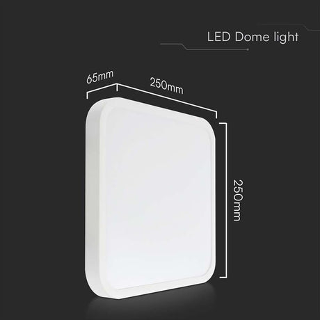 V-Tac Plafoniera LED Plafoniera LED V-Tac SKU-76251-24 | 18W, IP44, 4000K, Alb