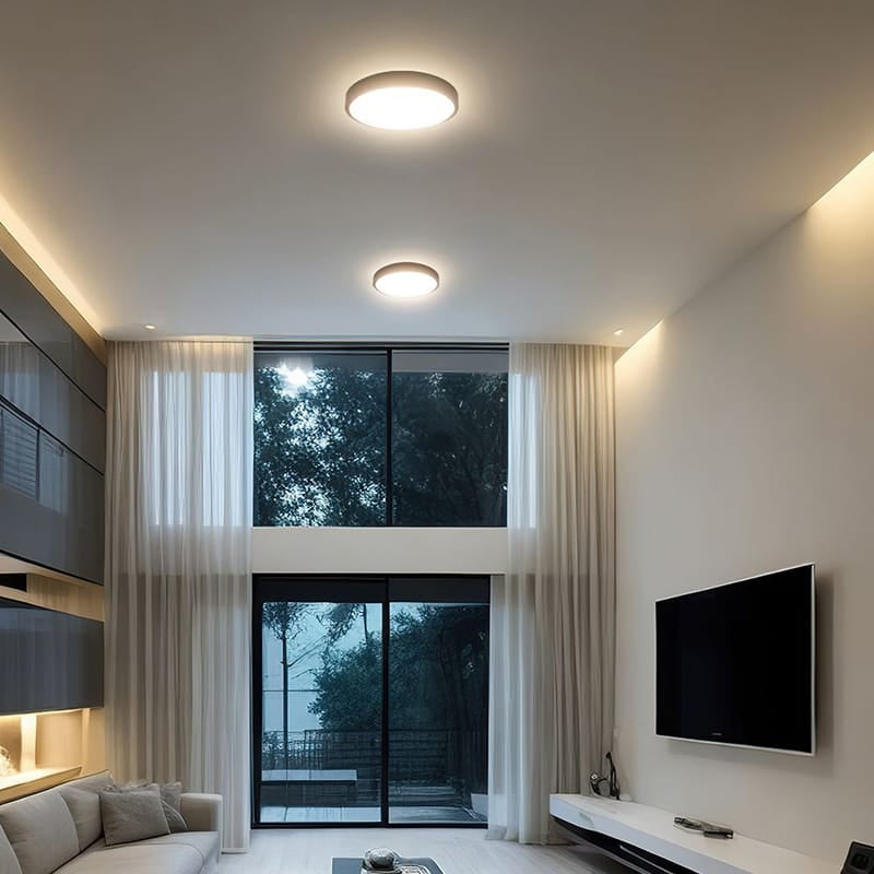 V-Tac Plafoniera LED Plafoniera LED V-Tac SKU-76341-24 | 18W, IP44, 4000K, Negru