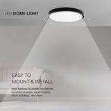V-Tac Plafoniera LED Plafoniera LED V-Tac SKU-76341 | 18W, IP44, 4000K, Negru